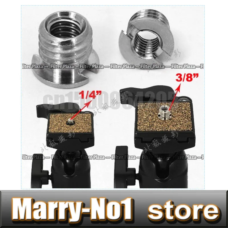 10pcs Camera Tripod & Monopod 1/4" to 3/8" Convert Screw Adapter For
