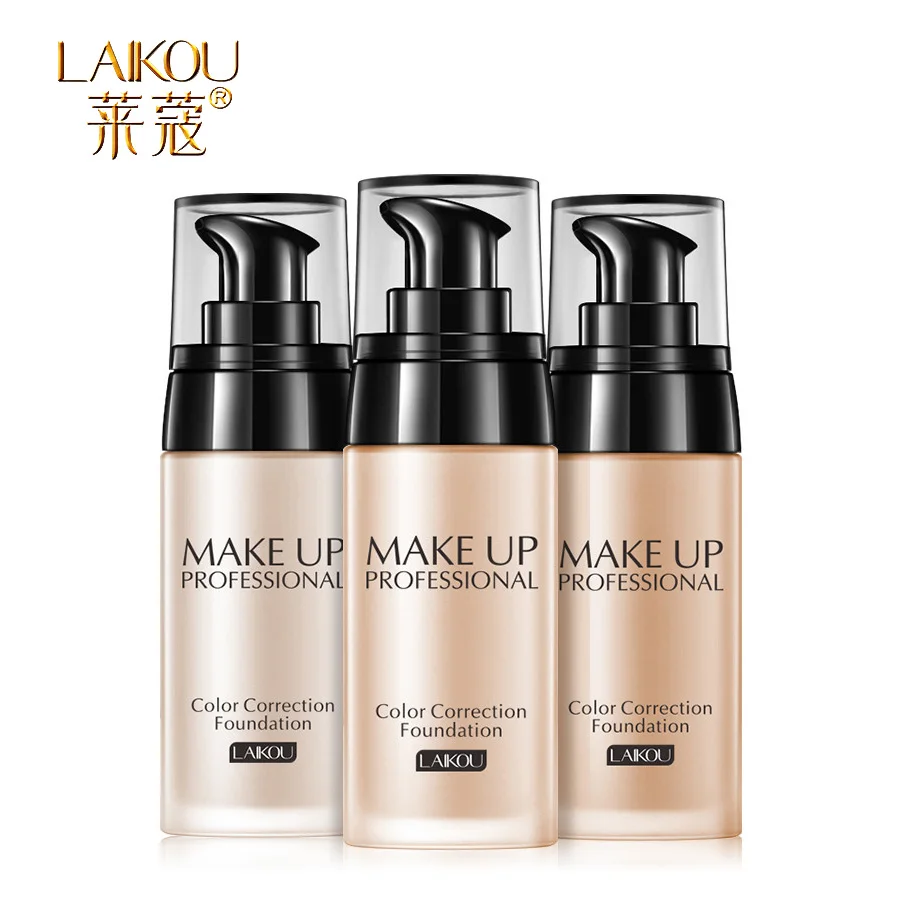 BOB Brand Face Foundation Makeup Base Fluid Liquid Foundation BB CC Cream Concealer Primer Easy to Wear Soft Carrying Foundation