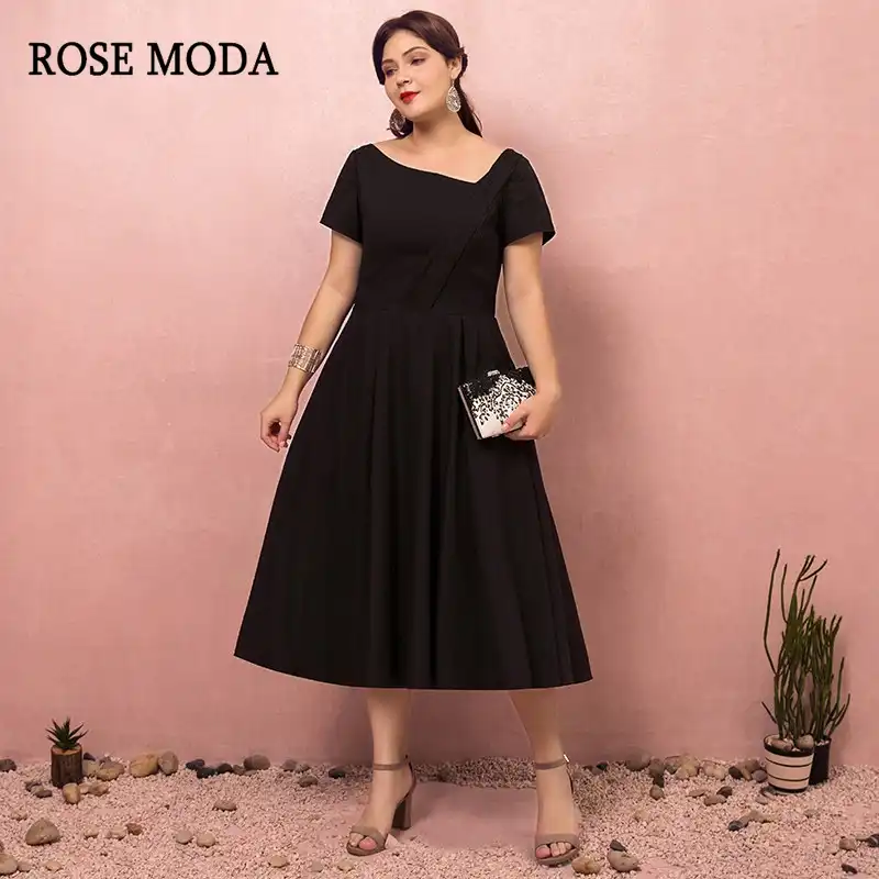 plus size formal tea length dresses