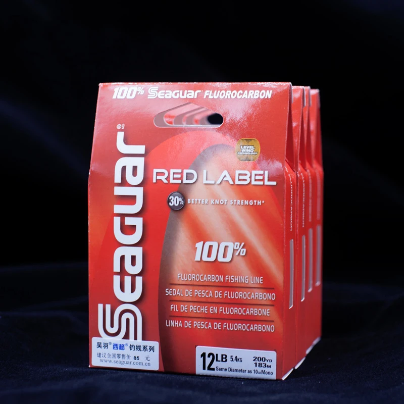 SEAGUAR الأصلي الأحمر التسمية نموذج 229/183 M فلوريد البحر أو المياه العذبة خيط صنارة الصيد