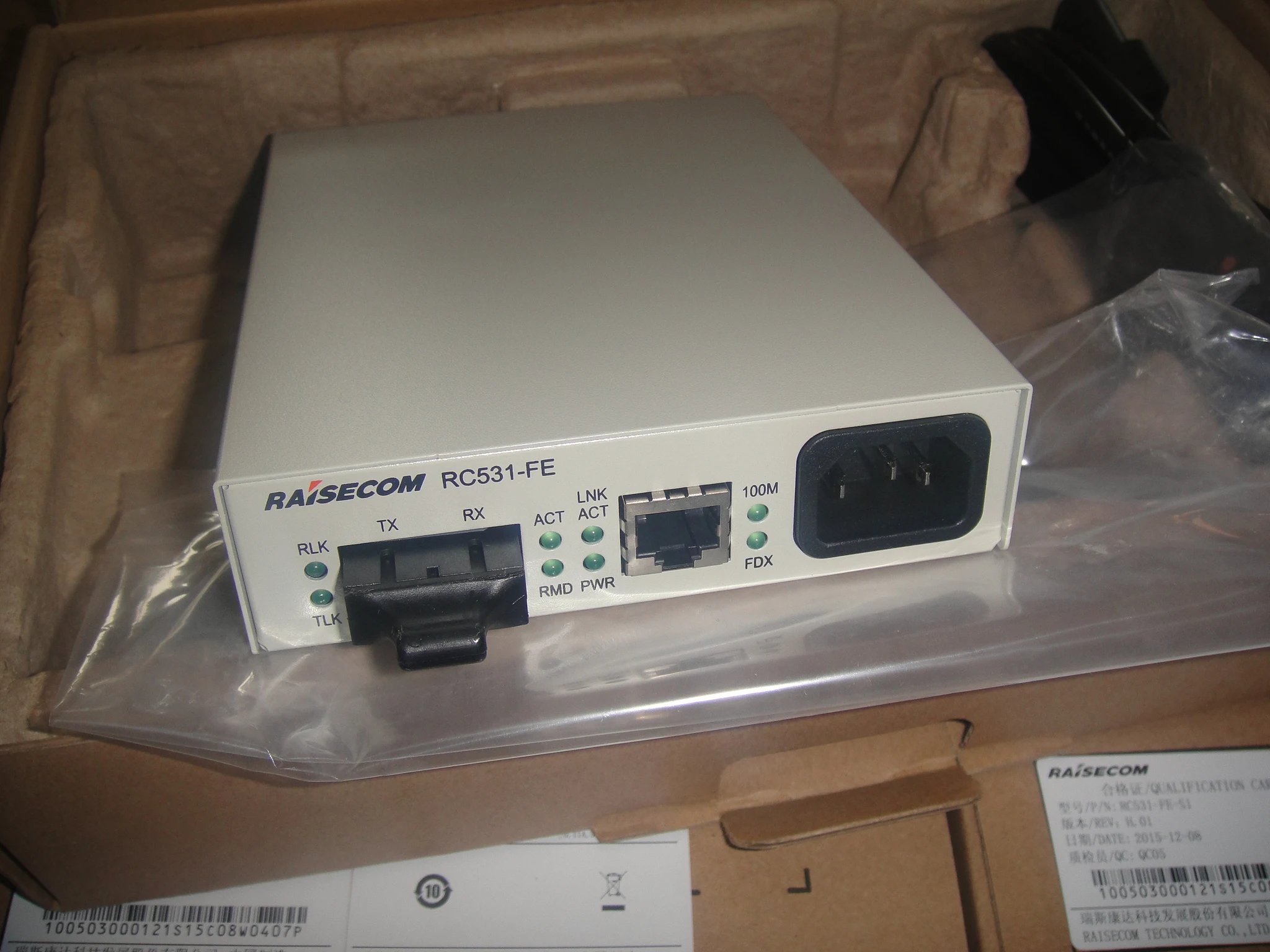 

RC111-FE-S1 single-mode transceiver RC531-FE-S1