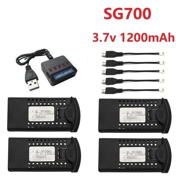 3,7 V 1200mAh Li-po Батарея и(5 в 1) Зарядное устройство для DM107S SG700 S169 для запасные части для радиоуправляемого квадрокоптера Запчасти 3,7 v 903048 Дрон Батарея - Цвет: Зеленый