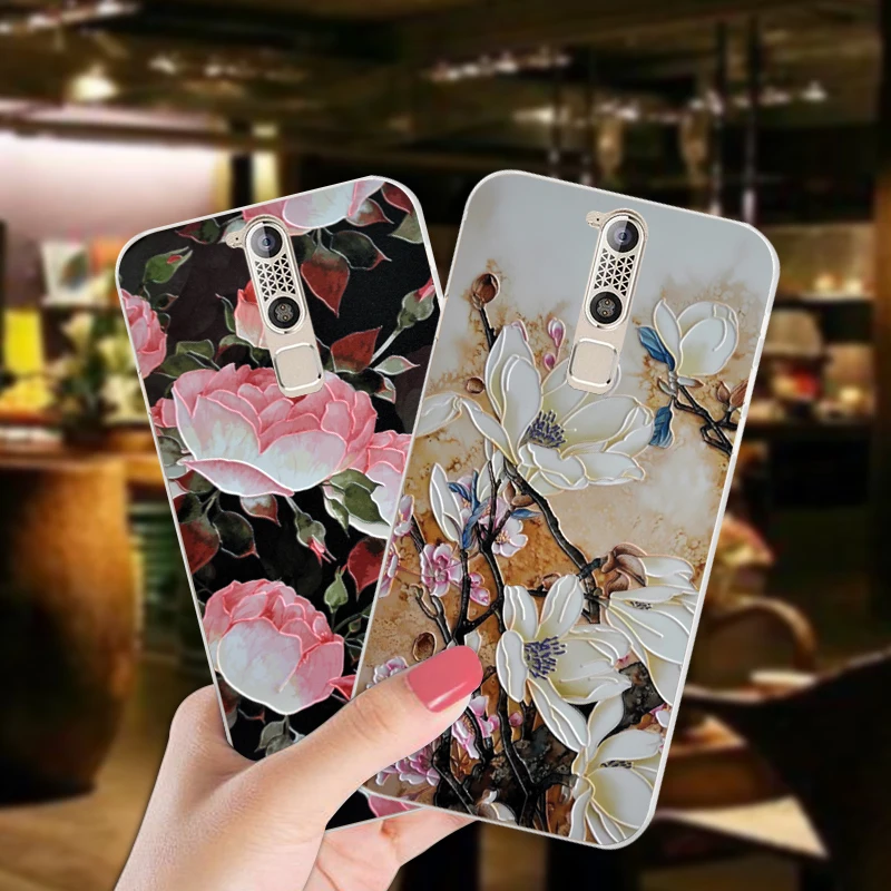 

ShuiCaoRen Luxury Silicone Case For ZTE Axon Mini B2015 Pretty Flower TPU Phone Cover Bag For ZTE Axon Mini B2015 Cases