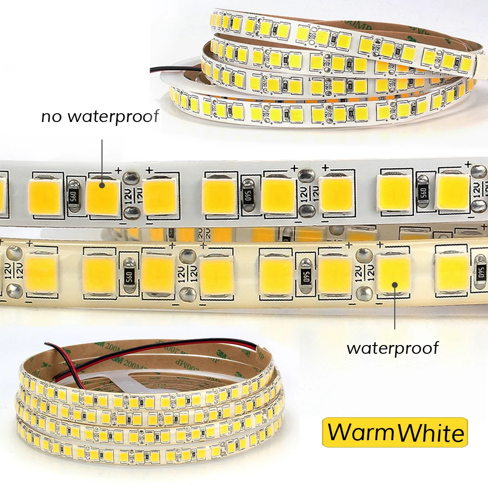 SMD 5054 Светодиодная лента 5 м 120 светодиодов/м гибкая света DC12V более яркая чем 5050 2835