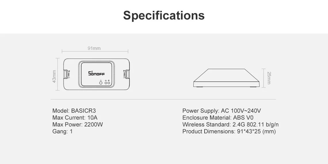 Дешевые 3 шт. SONOFF BASICR3 Wifi умный переключатель DIY модуль 10A беспроводной пульт дистанционного управления таймер светильник переключатель для автоматизации умного дома