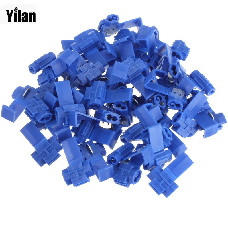 50PCS Blue Snap Lock ScotchLok Electrical Wire Cable Splice and Feed