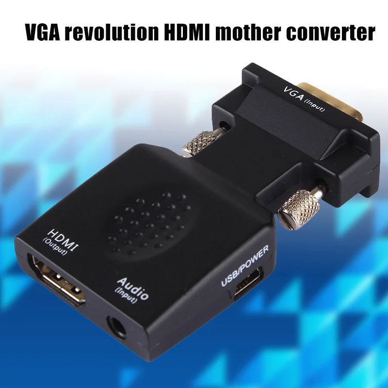 VGA мужчин и женщин HDMI конвертер с аудио кабель для HD 1080P NK-Shopping