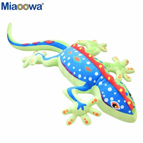 

1pc 55-120cm Giant Real Life Gecko Plush Toy Simulation Animal Stuffed Doll for Kids Soft Pillow Funny Birthday Gift for Child