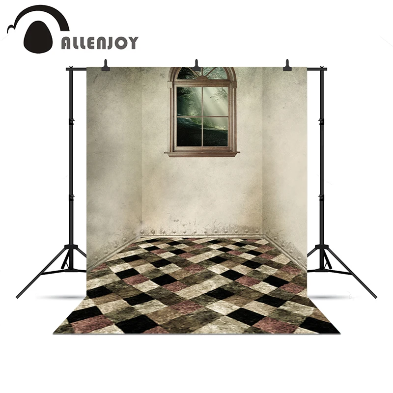 

Allenjoy photography backdrops Window vintage carpet plaid background for photo shoots backgrounds for photography new Year