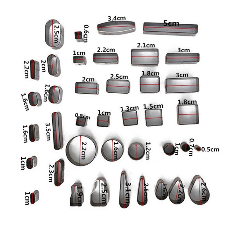 Leather Craft Diy 39 Shape Style Hole Hollow Cutter Punch+Pad Set For Phones Camara