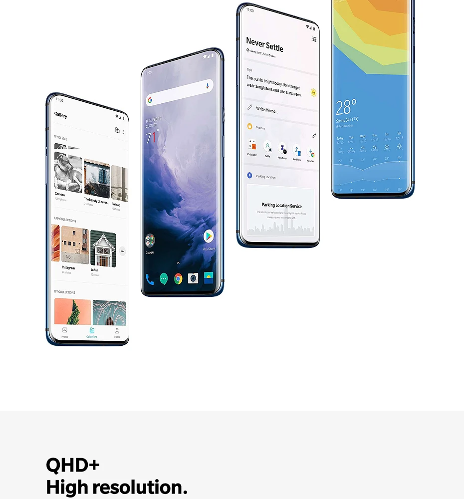 one plus cell phone Global ROM Oneplus 7 Pro 6GB 128GB Smartphone Snapdragon 855 6.67" AMOLED Screen 48MP Triple Camera 30W Charger NFC 4000mAh oneplus best smartphone