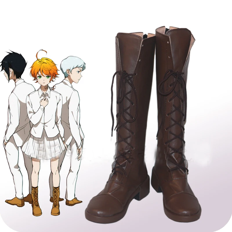 

The Promised Neverland Emma Cosplay Shoes Boots Yokusoku no Neverland Halloween Carnival Cosplay Costume Accessories