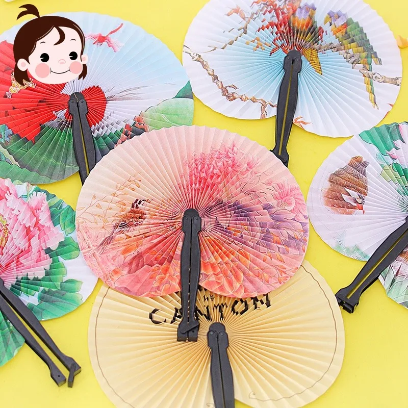 

1pcs Fashion Chinese Japanese Folding Fan Sakura Cherry Blossom Pocket Hand Fan Summer Art Craft Gift