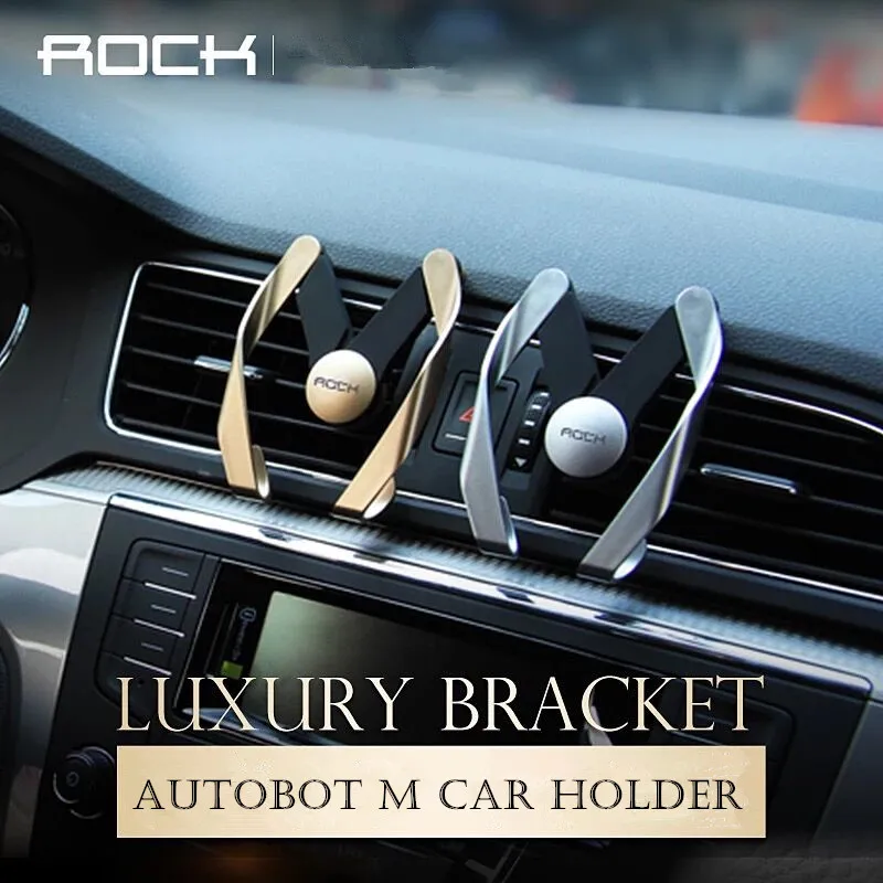Original ROCK Car Styling Mobile Phone Vent Holder for iPhone 7 Xiaomi Air Outlet Adjustable popsocket