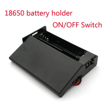 

18650 Battery Storage Case 3.7V For 2x18650 Batteries Holder Box Container 2x18650 Batteries Holder Box 2 Slots ON/OFF Switch