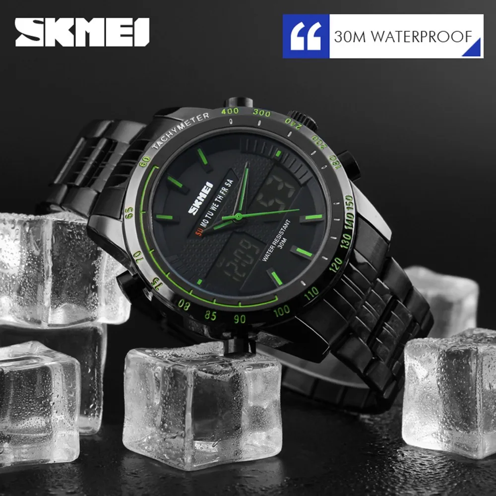 Digital Watch Outdoor Wristwatch Casual Multi function watch Business Men s Watch Sport Large Dial Waterproof
