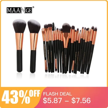 MAANGE 20/22Pcs Beauty Makeup Brushes Set Cosmetic Foundation Powder Blush Eye Shadow Lip Blend Make Up Brush Tool Kit Maquiagem