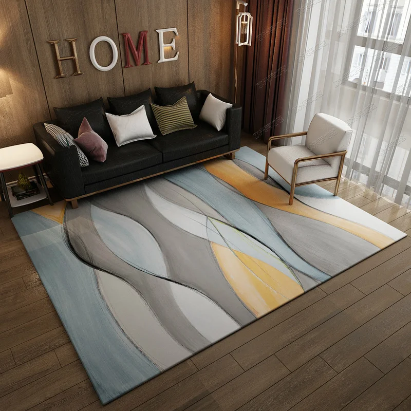 Домашний коврик из текстиля, скандинавский геометрический минималистичный абстрактный арт, фланелевые ковры для гостиной, дивана, стола, пола, коврики для Кабинета - Цвет: color4