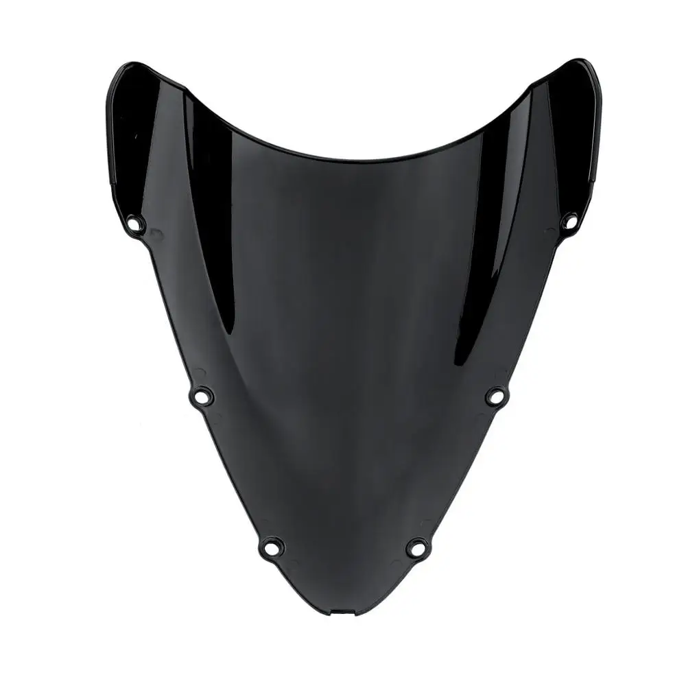 Мотоцикл двойной пузырь лобовое стекло для Honda CBR 600 F4I 01-08 02 03 04 05 06 черный/синий/прозрачный/хром