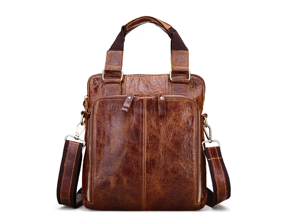 Новые мужские портфели из натуральной кожи, мужские деловые портфели, сумки-мессенджеры, мужские кожаные сумки на плечо