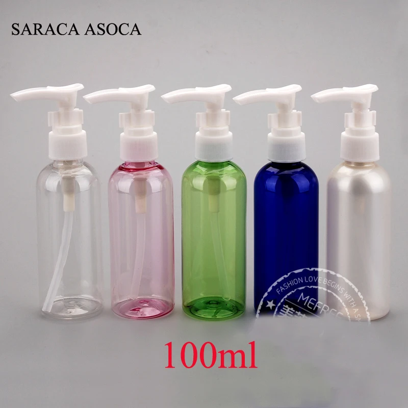 

100ml Big Capacity Duckbill Spray Plastic Bottle 50pcs/lot Press Emulsion Refillable Bottles