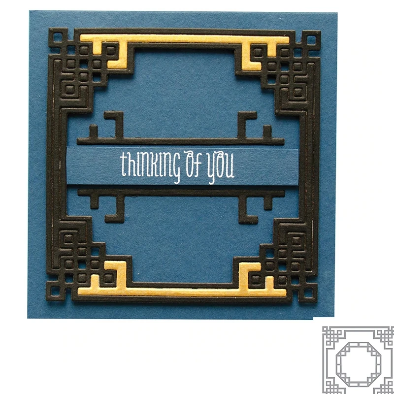 Hollow Frame Metal Cutting Die Stencil Scrapbooking Album Embossing DIY Crafts