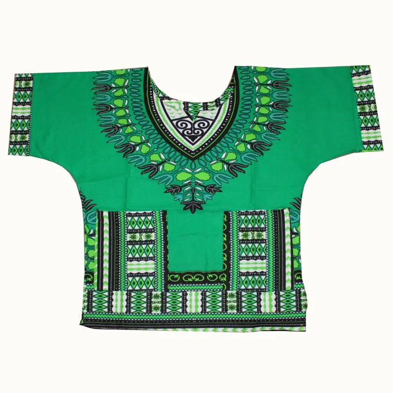 Wholesale Kids 2019 Child New Fashion Design Traditional African Clothing Print Dashiki T-shirt For Boys and Girls african attire Africa Clothing