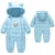 2021 New born Snowsuit Baby girl boy весеннее пальто одежда Теплая верхняя одежда Комбинезоны Ползунки Детский зимний Комбинезон Парка с капюшоном мантия