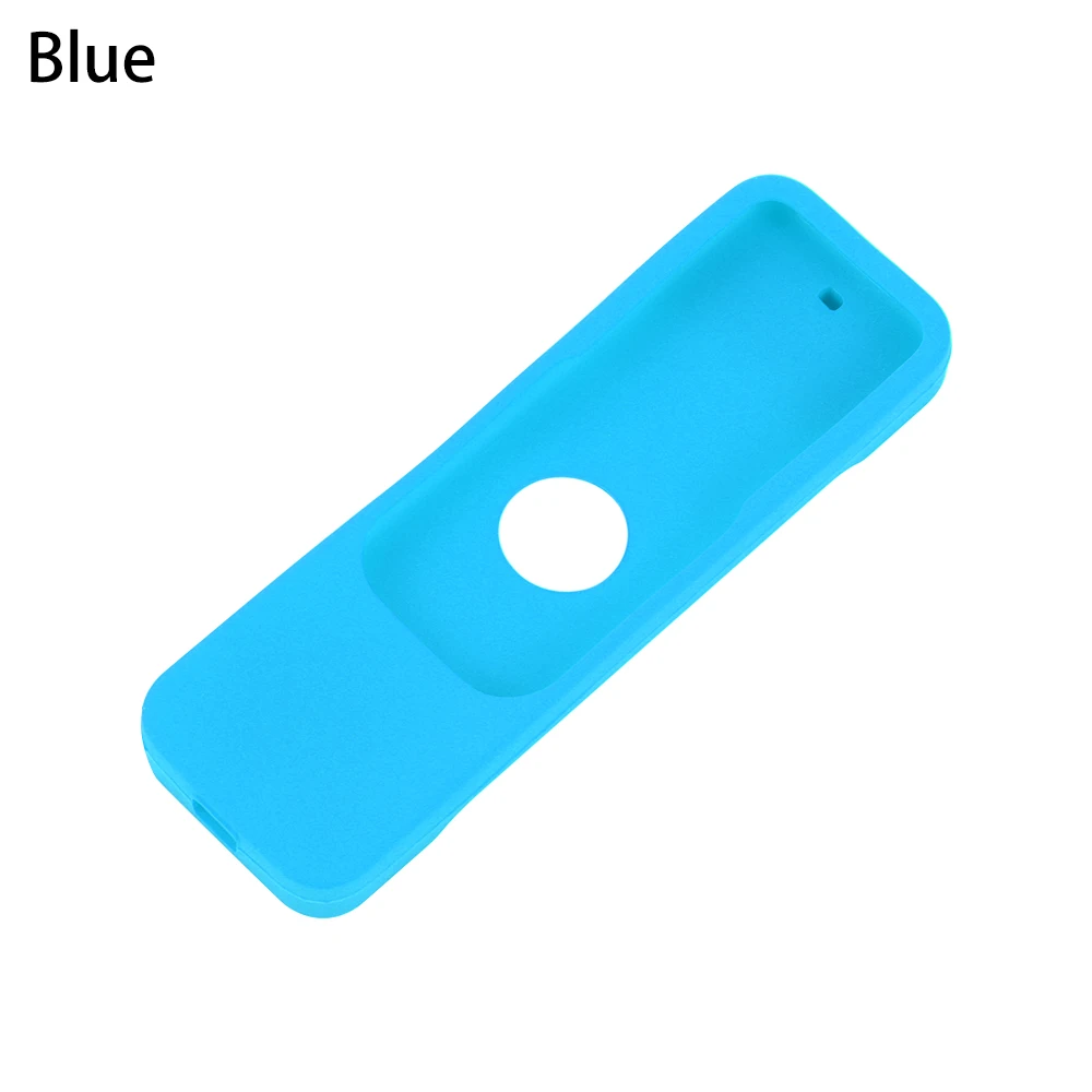 1PC Colorful Remote Control Covers Waterproof Anti-Slip Dust CoverSilicone Protective Case Cover Skin for Apple TV 4 - Цвет: Синий