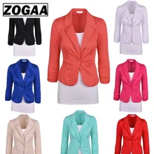ZOGGA Small Suit 2019 New European and American Slim One Button Suit Jacket European and American Women's Suits