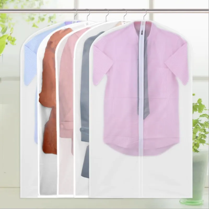 PEVA полупрозрачный чехол для одежды для защиты от пыли Чехол моющийся без запаха чехол для одежды для защиты от пыли костюм одежда принт сумка для хранения костюм