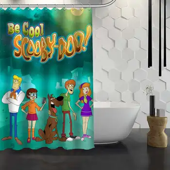 

Custom Scooby Doo Shower Curtain With Hooks Fabric Bath Curtain for Bathroom Curtain Waterproof