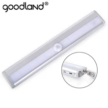 LED Night Light PIR Motion Sensor Closet Cabinet Light Wireless Night Lamp Kitchen Stair Lighting Luminaria Battery Power