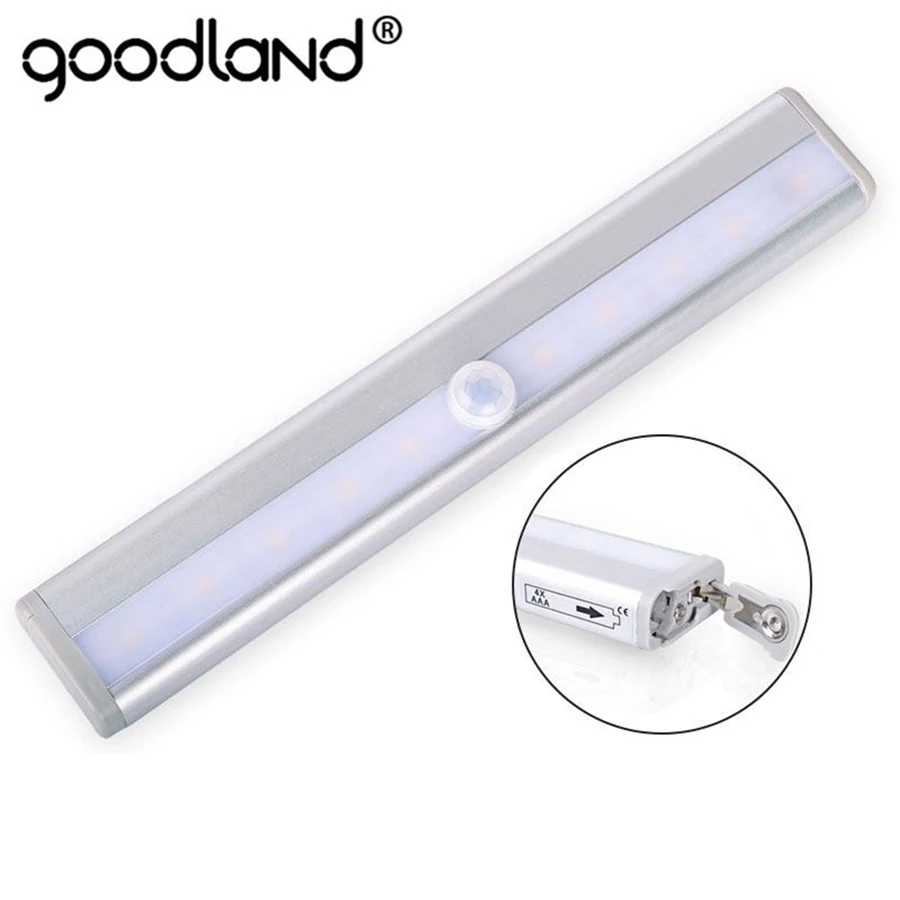  LED Night Light PIR Motion Sensor Closet Cabinet Light Wireless Night Lamp Kitchen Stair Lighting L - 32819698483