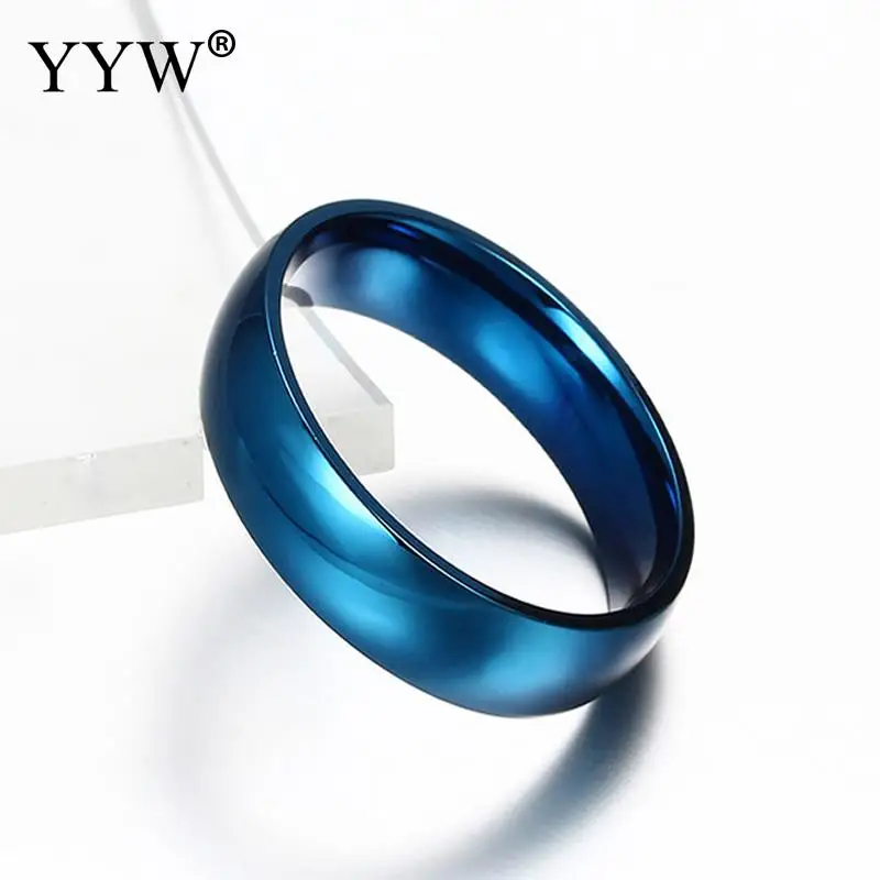 

Men Stainless Steel Finger Ring Black/Blue/Gold/Rose Gold/Silver Birthday Anniversary Best Gifts for Father Husband Boyfriend