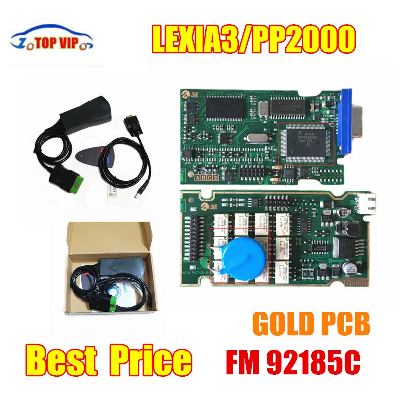 

10PCS DHL Free Discount Price Lexia3 Diagbox Firmware921581C GoldenPCB lexia PP2000 V48/V25 Auto Car Scanner Tool