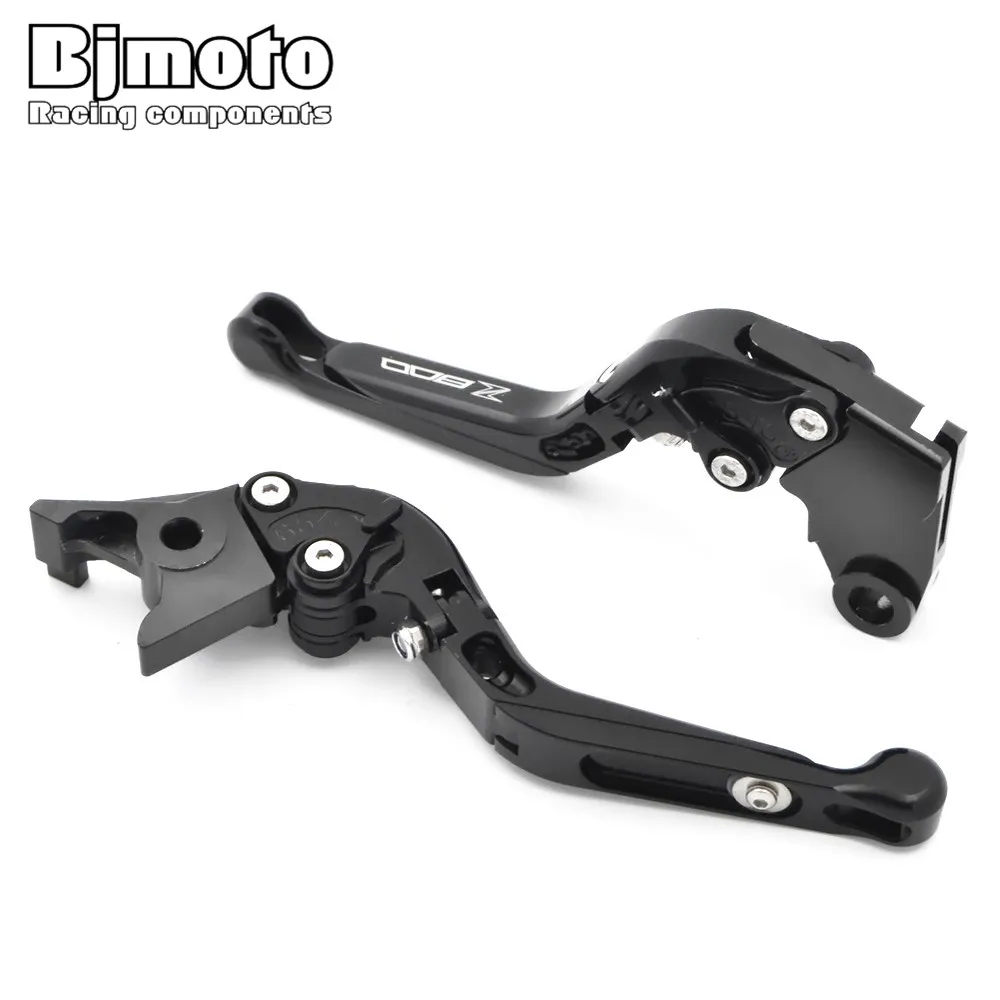 

BJMOTO CNC Motorcycle Z800 logo Folding Extendable Brake Clutch Hand Lever For Kawasak Z800/E version 2013-2016 adjustable lever