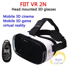 FIIT VR 2N Google cardboard версия виртуальной реальности 3D очки HD VR очки vr коробка и белый Bluetooth геймпад