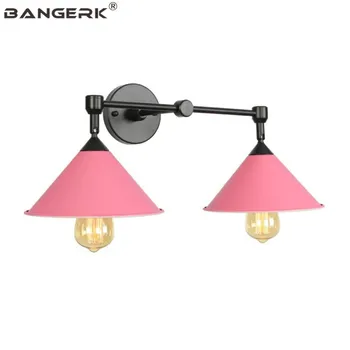 

Simple Double Color Iron LED Wall Lamp Nordic Design Modern Sconce Wall Light Bedroom Loft Home Decor Lighting Fixtures