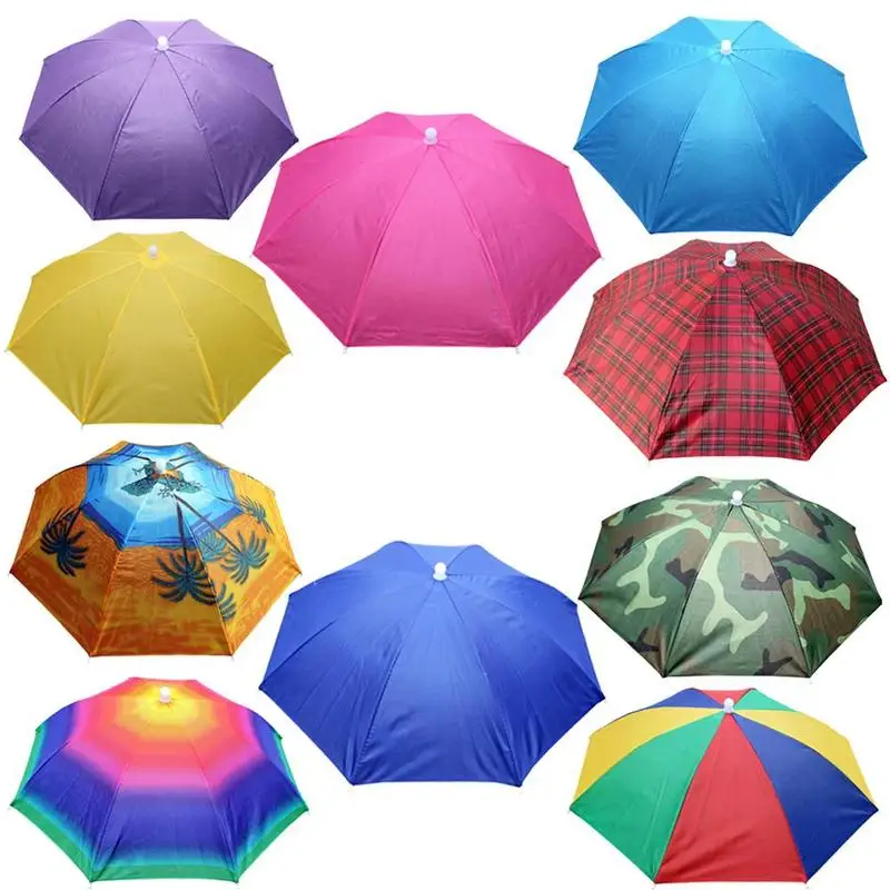 Складная шляпа-зонтик, шляпа для рыбалки, Походов, Кемпинга, пляжа, головные уборы, Солнцезащитная шапка, головные уборы, для спорта на открытом воздухе, рыболовные снасти, аксессуары, инструмент