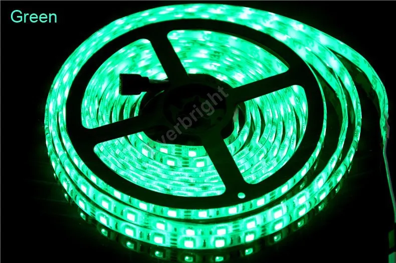 Светодиодные ленты 5050 DC12V 60leds/M 5 м/лот Гибкая светодиодная RGB 5050 Светодиодные ленты