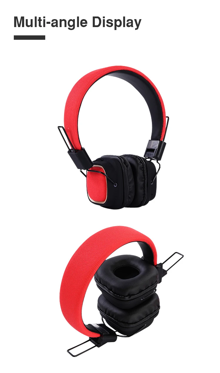Stereo Bass Headphones Over ear bluetooth headphone noise canceling bluetooth headset cloth earphones with microphone For Phone (18)