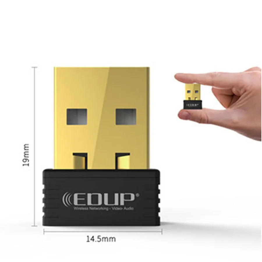 Беспроводной адаптер EDUP EP N8553 Nano 150 м USB Wi Fi для ПК Мбит/с мини антенные адаптеры