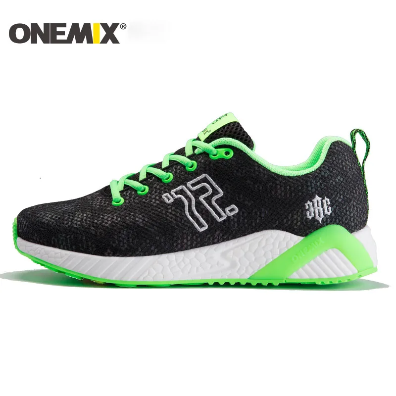 U-Green Беговые кроссовки Onemix для женщин цветной, отражающий вамп уютная легкая дышащая Спортивная обувь для мужчин уличные Прогулочные кроссовки - Цвет: U-Green