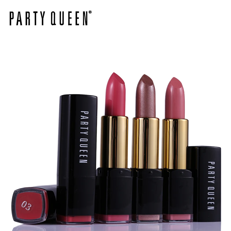 

Party Queen 1PCS Rouge Velvet Matte Lipstick Ultra Nourish Smooth Batom Makeup Colorful Charmed Waterproof Shimmer Lips Cosmetic