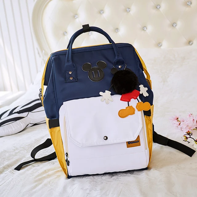 Disney Minnie Baby Bag Fashion Nappy Bags Large Diaper Bag Backpack