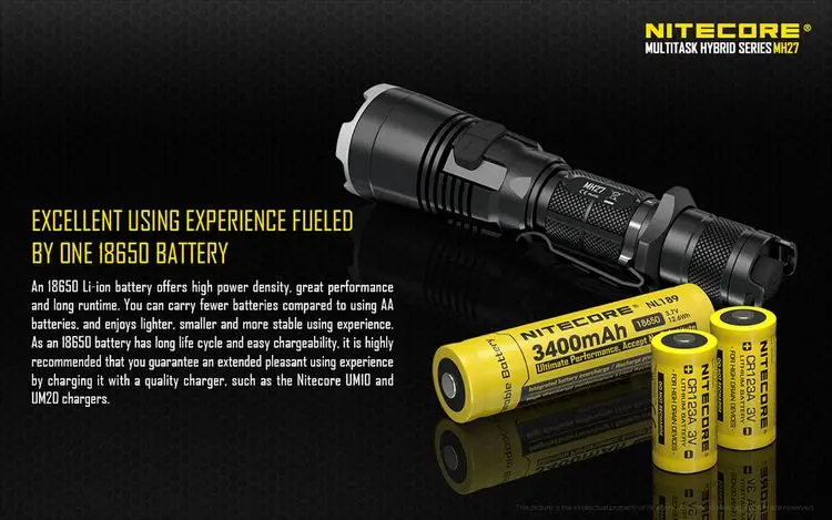 NITECORE MH27 MH17UV Охотничий комплект 1000LM 4xleds хайлайтер Шестерни Охотничий Тактический военный поисковый фонарь фонарик BoxSets чехол