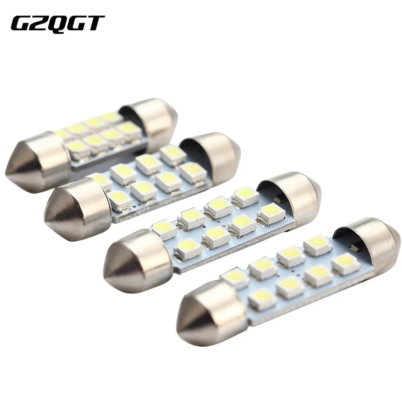 500X31 мм 36 мм 39mm41mm белый свет автомобиля C5W C10W 8LED 3528 1210 SMD гирлянда лампа двери лампы DC 12 V чтение декоративные светильники