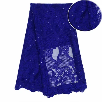 

Latest design of African gauze lace fabric embroidery with Pearl children's wear Swiss gauze lace 2019 high quality Nigerian