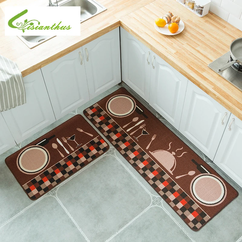 

Long Kitchen Mat Cheaper Anti-slip Modern Area Rugs Living Room Balcony Bathroom Carpet Set Doormat Bath Mat in The Hallway